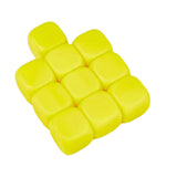 Maxbell 10Pcs 16mm Blank Dice Six Sided Dice for Board Games Custom Making Classroom Yellow