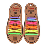 Maxbell Maxbell 1 Pair Adult No Tie Elastic Silicone Shoelaces Multicolor