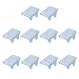 Maxbell 10Pcs Shoe Rack Organization Storage Shelf Display Stand for Entryway Garage Blue