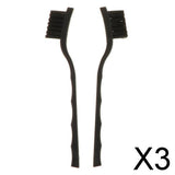 Maxbell 3x2pcs Three Row Anti-static Crank Brushes Cellphone Repair Cleaning Tools