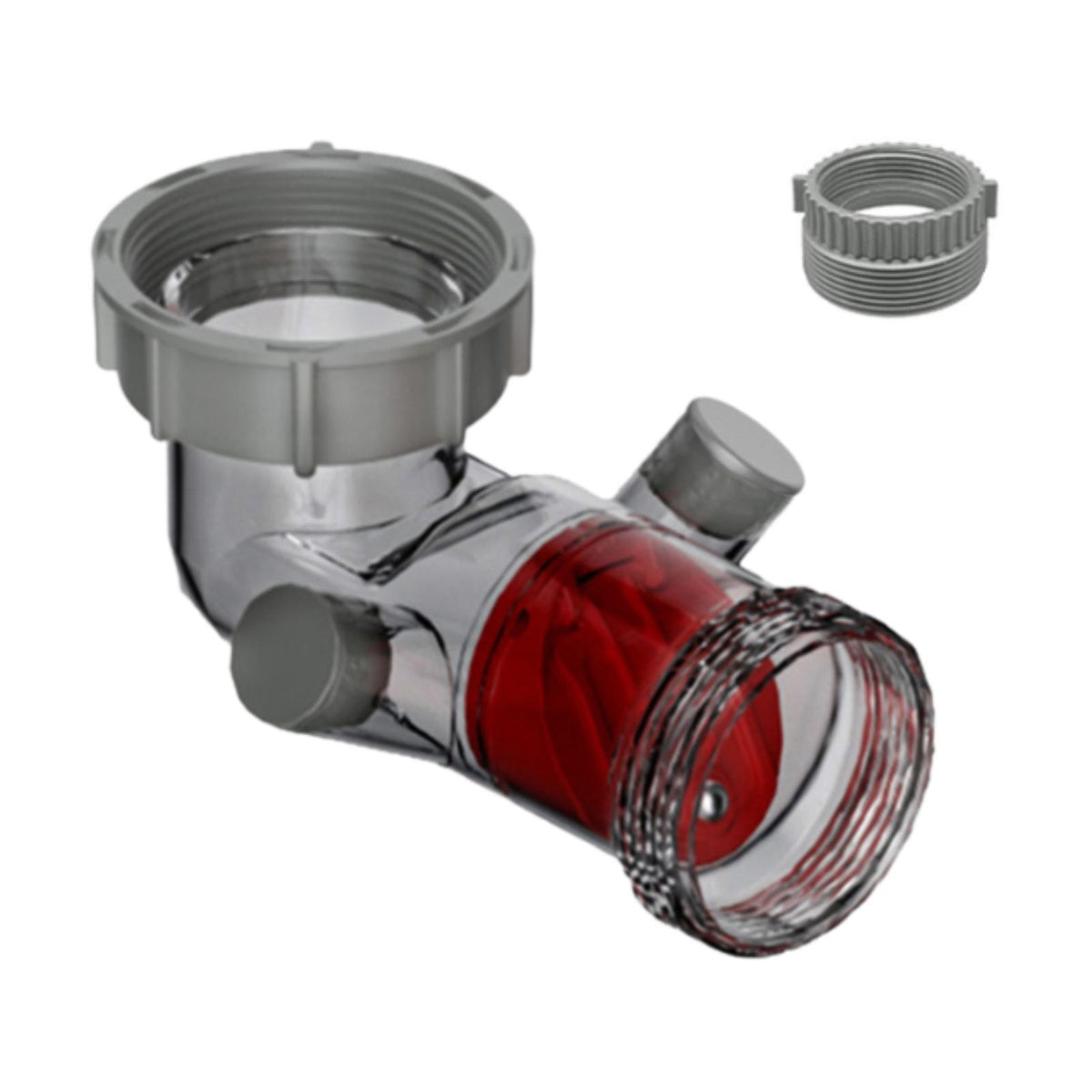 Maxbell Visible Sink Drain Backflow Preventer Upgrade for Dishwashers Overflow Pipes 40mm to 50mm