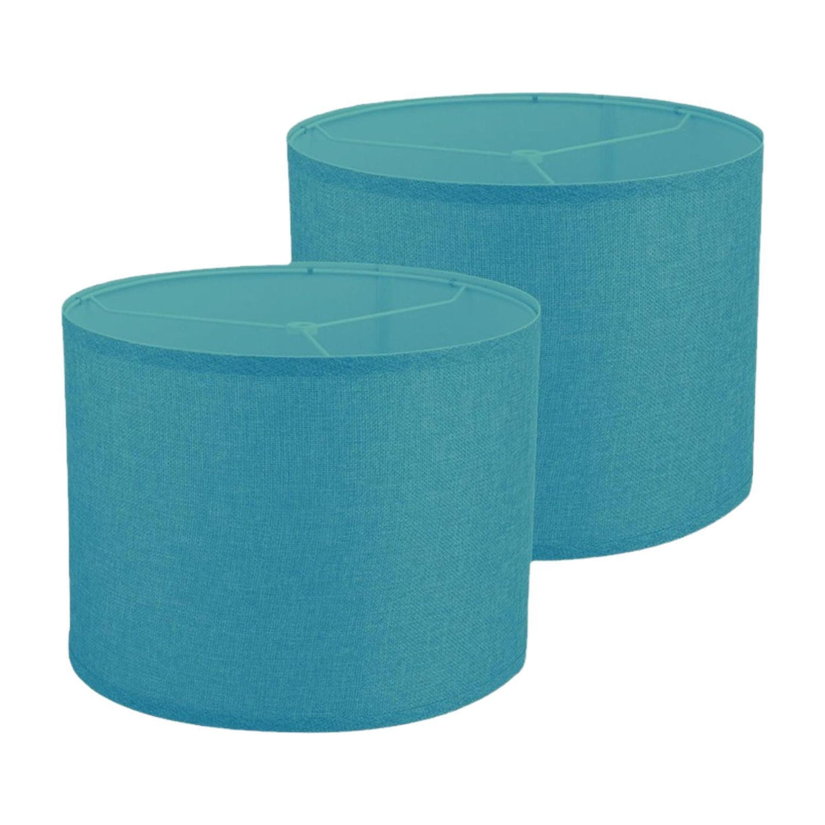 Maxbell 2Pcs Table Lamp Shades Set Decor Light Covers for Dining Room Office Kitchen Blue