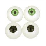 Maxbell 2 pairs Half Round Hollow Eyeballs 30mm for Doll Mask Skull Halloween Prop