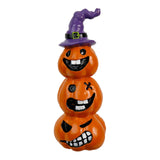 Maxbell Collectible Figurine Resin Sculpture Halloween Pumpkin Statue with Witch Hat 7x6x1.64cm