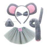 Maxbell Mouse Costume Kids Dress up Cosplay Props Cute Little Mouse Cartoon Hairband Style C