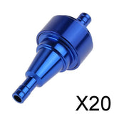 Maxbell 20xUniversal Aluminum Motorcycle Inline Fuel Gas Petrol Filters Engine Car