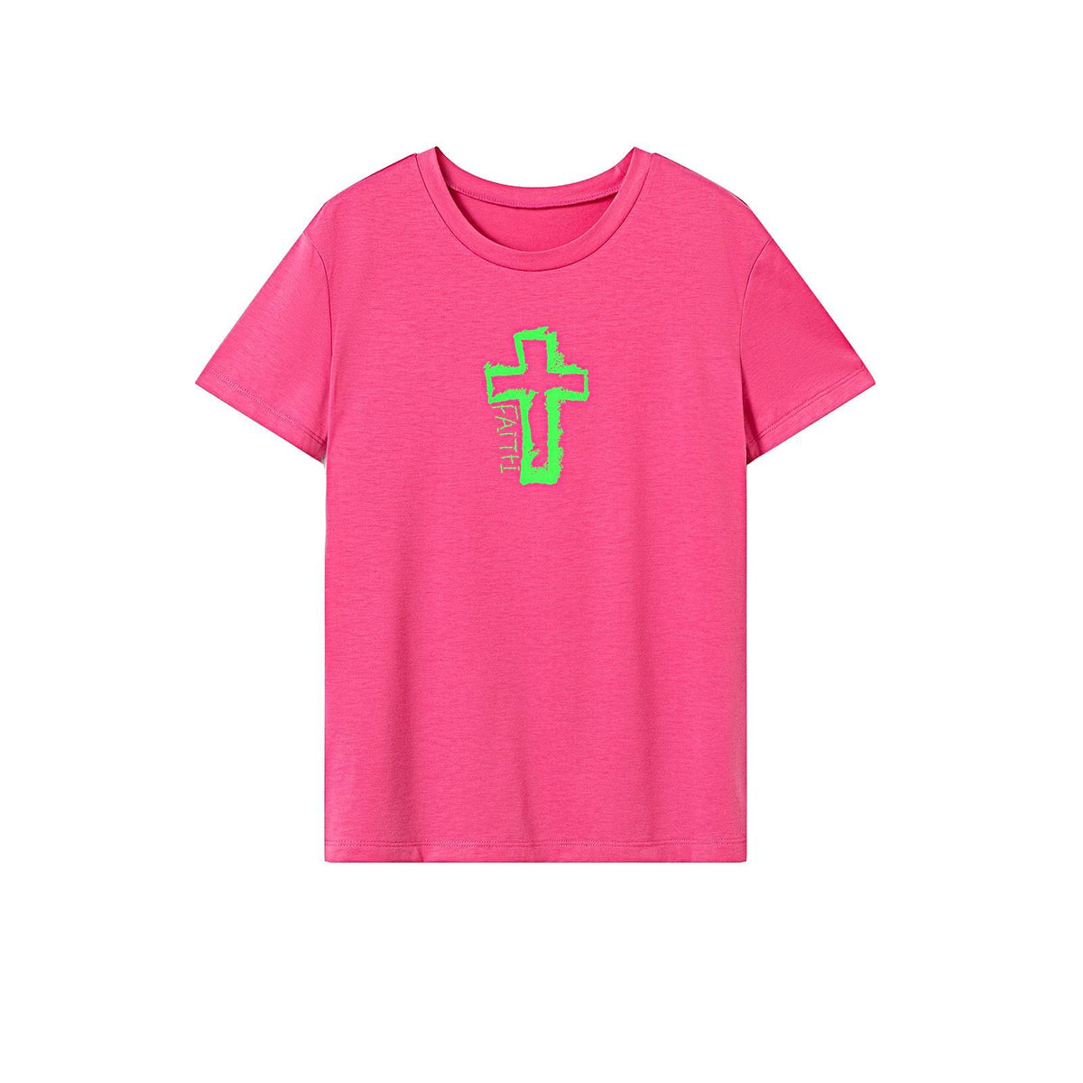 Maxbell Maxbell T Shirt for Women Summer Costume Soft Basic Tee for Backpacking Beach Sports M Rose Pink