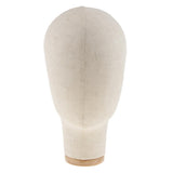 Maxbell Cork Canvas Block Mannequin Model Head Wigs Making Display w/ Tripod Stand