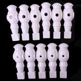 Maxbell 11 Pieces 5/8" Foosball Man Replacement Dynamo Table Soccer Player White