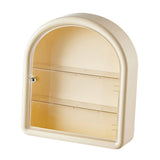 Maxbell Wall Mounted Figure Display Case Cabinet Countertop Waterproof Organizer Box Cream