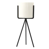 Nordic Style Ceramic Iron Art Vase Set for Home Office Decoration Black