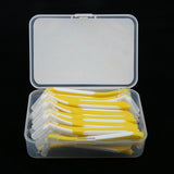 Maxbell Maxbell 30 Pieces Interdental Brush Toothpick Floss Teeth Cleaner Oral Care Yellow