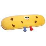 Maxbell Funny Throw Pillow Decorative Food Plush Toy Chair Gift Soft Stuffed Cushion Yellow Cookies 120cm