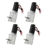 4 Micro DC Worm Gear Box Motor High Torque Speed Reduce Turbine 12V 160RPM