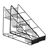 Maxbell Coffee Syrup Rack Sturdy Space Saving Iron Wire Cosmetic Fridge Organization 2 rows