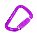 Maxbell 30KN Rock Climbing D Shape Auto Self Locking Twist Gate Carabiner Purple - Aladdin Shoppers