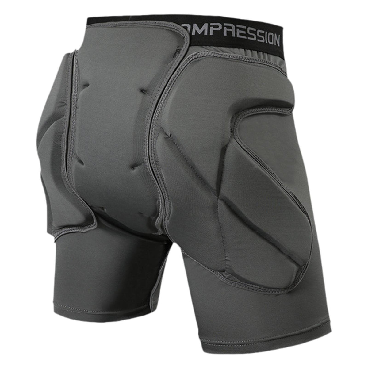 Padded Pants Tailbone Protector 3D Hip Protection for Skate Skiing Snowboard Gray M