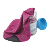 Maxbell Cooling Towel Sweat Absorbing Small-size Headband for Running Cycling Summer Rose red