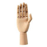 Wooden Hand Mannequin Right Hand Multiple Uses Movable Joint Wood Hand Model Small