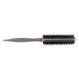 Maxbell Maxbell Wood Handle Round Hairdressing Comb Bristl Hairbrush Brown A - 10 Rows Hair