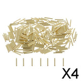 Maxbell 4x200pcs Single Barrel Crimping Sleeves Copper Tube Inside Diameter 1.0mm