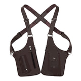 Maxbell Underarm Shoulder Bag Stylish Mobile Phone Bag for Running Shopping Hiking Brown
