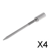 Maxbell 4xStainless Steel Fishing Rod Pole Stand Bracket Ground Insert Holder 15mm