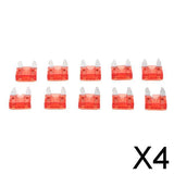 Maxbell 4x10 Pieces Mini10A Blade Fuse Assortment Kit for Auto Car Truck Replacement