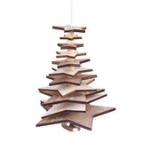 Maxbell Christmas Tree Hanging Ornament Holiday Tree DIY Crafts Star_Khaki