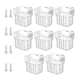 Maxbell 8x Aquarium Plant Holder Aquascaping Decor Cultivation Fish Tank Planter Pot