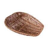 Imitation Rattan Basket Bin Bathroom Vanity Tray for Kitchen, Bedroom, Home, M