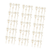 Maxbell 60 Pieces Wooden Wildflower Decor DIY Floral Art Kit for Nursery Living Room Style D