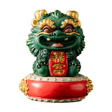 Maxbell Chinese Kirin Statue Ornament Miniature Figurine for Tabletop Desktop Office Wealth with Base