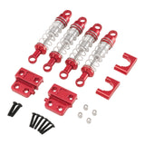 Maxbell 1/12 RC Car Shock Absorber Kit RC Vehicle Accessories for MN82 MN82S MN82Pro Red