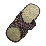 Maxbell Woven Slippers Breathable Non Slip Comfort Open Toe for Daily Household Home M