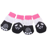Maxbell Maxbell Paw Print Pet Dog Socks w/ Non-slip Bottom - S