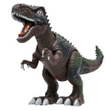 Maxbell Kid Electric Dinosaur Toy Walking Tyrannosaurus with Light Sound Brown Green