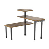 Maxbell Kitchen Counter Shelf 3 Tier with Hooks for Coffee Station Office Countertop