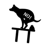 Maxbell No Pooping Yard Sign Weatherproof Yard Art Decor for Indoor Pathway Backyard