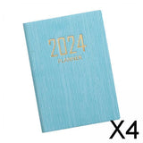 Maxbell 4xSchedule Notebook Monthly Planner Appointment Calendar Diary Journal Durable Blue