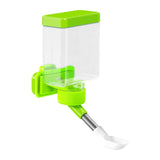 Maxbell Bird Waterer Cage Mounted Bird Cage Feeder for Pet Parrot Parakeet Lovebirds Green