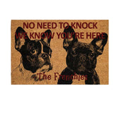 Maxbell Dog Door Mat Comfortable Decor Gift Front Door Mat for Bedroom Home Entrance French Bulldog