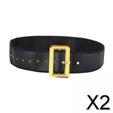 Maxbell 2xSanta Claus Belt Props Christmas Santa Belt for Masquerade Cosplay Role Play 6cmx120cm