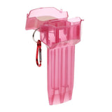 Maxbell Fashion Dart Box Portable Plastic Transparent Box with Lock Buckle Red - Aladdin Shoppers