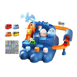 Maxbell Race Track Car Toy Rail Train Toy Vehicle Puzzle Car Track Playsets for Kids 8 Cars Route Paper