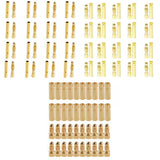 Maxbell 60 Pairs 2mm/3.5mm/4mm Gold-plated Bullet Banana Plug RC Battery Connector