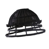 Maxbell 3xCage Hoop Skirt Petticoat Lolita Crinoline Underskirt for Wedding Prom Dress Black