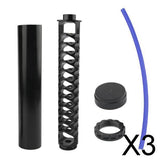 3x10'' Single-core Automotive Fuel Filter Spiral for NAPA 4003 1/2''-28 Black