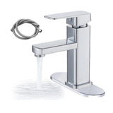 Maxbell Waterfall Bathroom Sink Tap Mixer Bathroom Faucet for Sink Farmhouse Silver