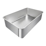 Maxbell Cat Litter Box Detachable Open Top Anti Splashing Bedpan Kitten Potty Toilet D
